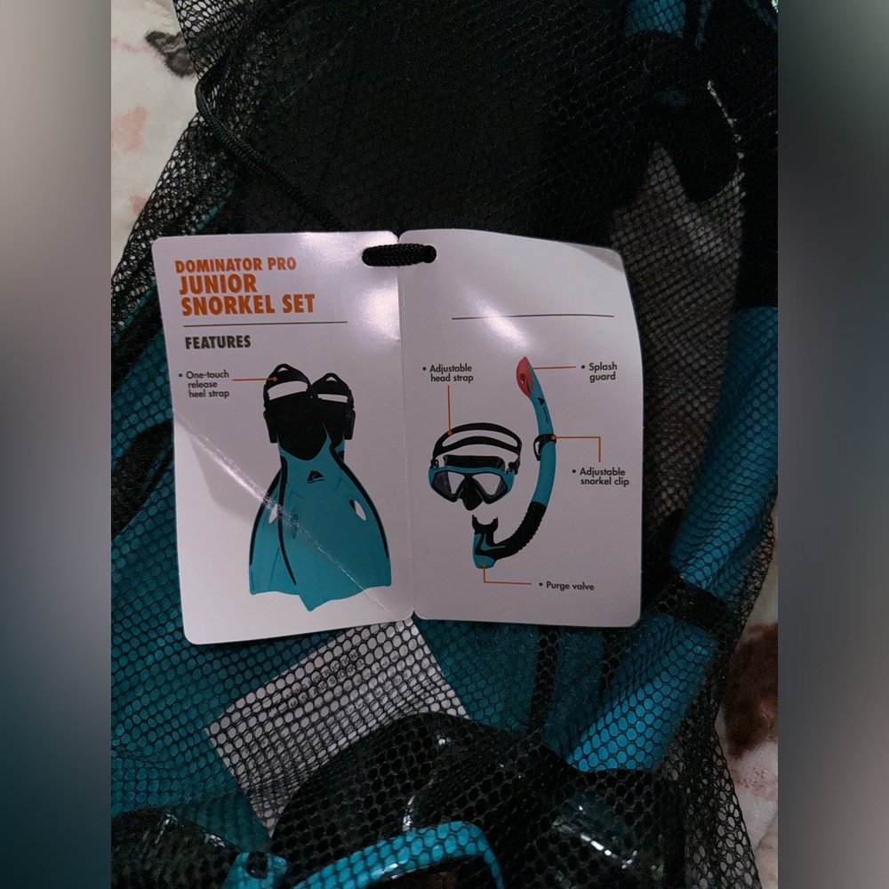 Ozark Trail® JR. Dominator Pro Snorkel Set Teal